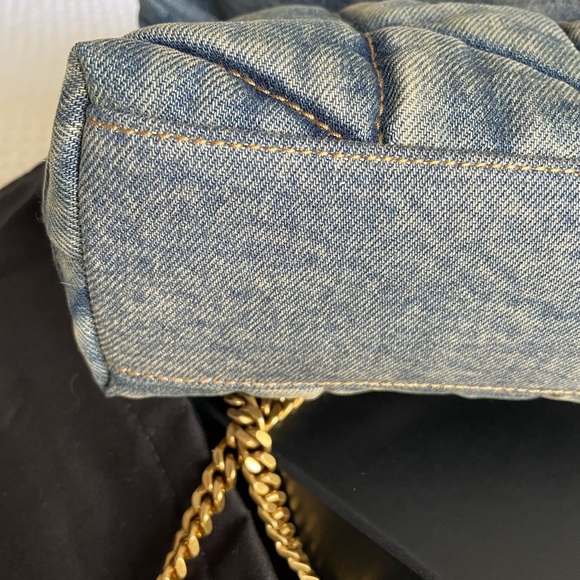 SOLD YSL Toy LOULOU Denim Puffer Matelasé Crossbody Bag - Picture 13 of 13